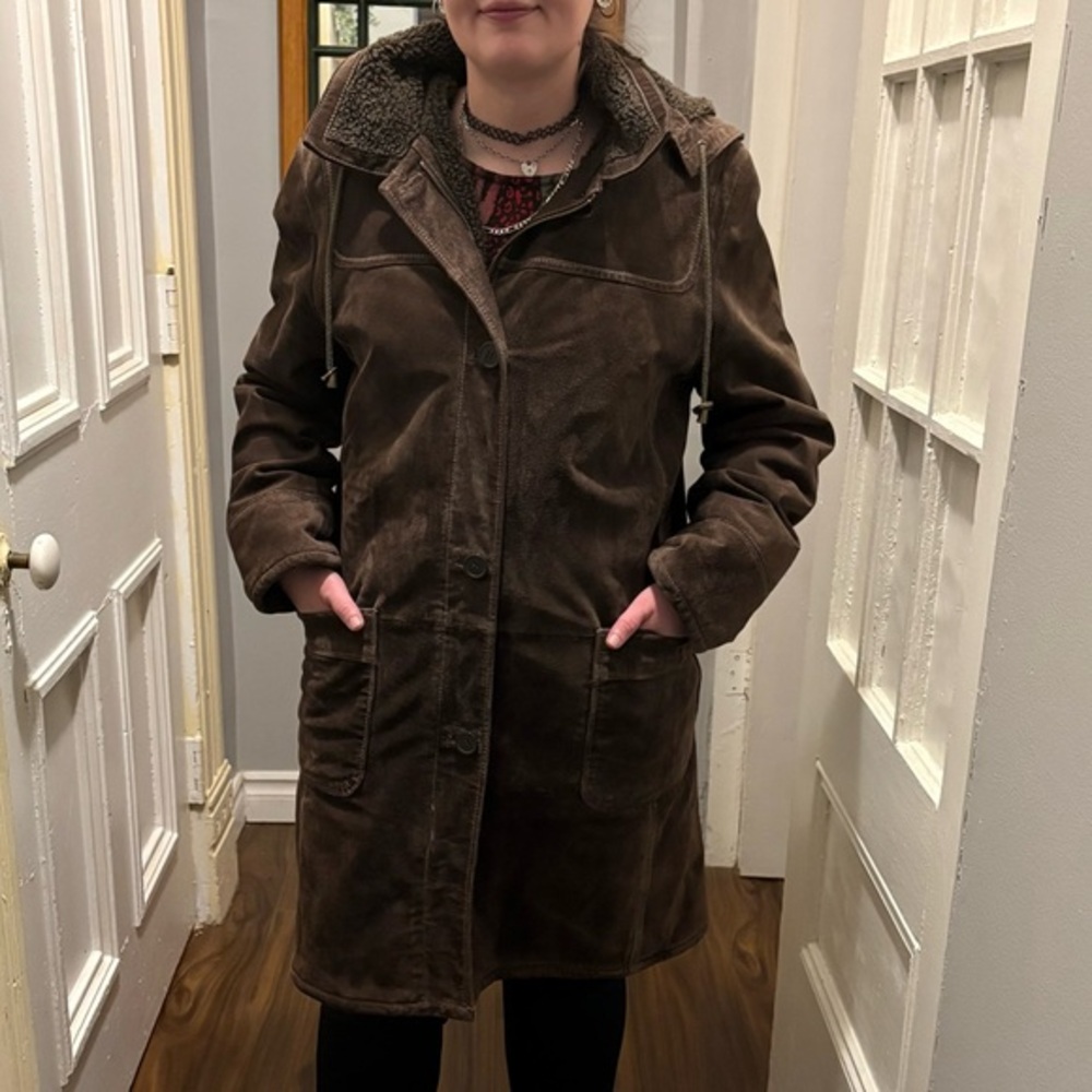 Brown Suede Women's Jacket